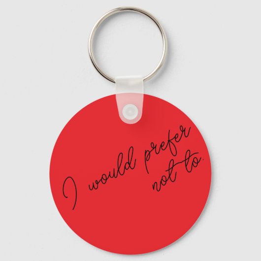 I Would Prefer Not To キーホルダー (正面)