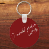 I Would Prefer Not To キーホルダー (裏面)