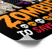 I Would Push You In Front Of Zombies Chihuahua Own ポスター (角)