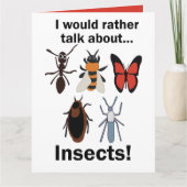 I Would Rather Talk About Insects Entomologists カード (正面)