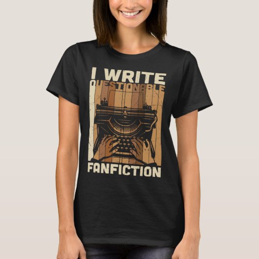 I Write Graphic Author Writers Cool Sayings Plus Tシャツ (正面)