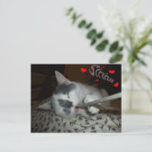 I WUV文字列 ポストカード (スタンド正面)