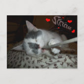 I WUV文字列 ポストカード (正面)