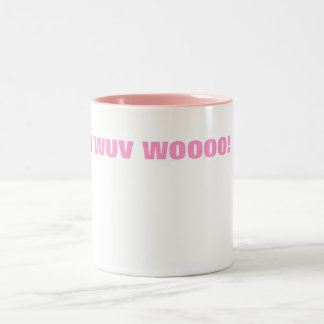 I WUV WOOOO! ツートーンマグカップ