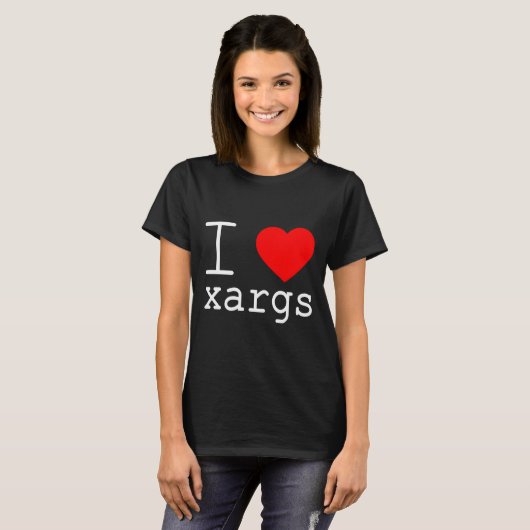 I ❤️ xargs tシャツ (正面フル)