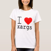 I ❤️ xargs tシャツ (正面)