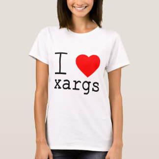 I ❤️ xargs tシャツ