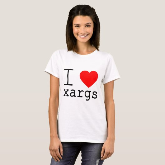 I ❤️ xargs tシャツ (正面フル)