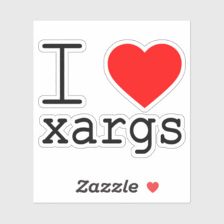 I ❤️ xargs vinyl sticker シール