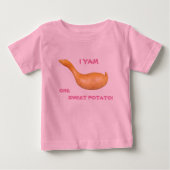 I Yam One Sweet Potato ベビーTシャツ (正面)