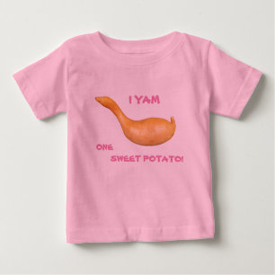 I Yam One Sweet Potato ベビーTシャツ