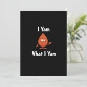 I Yam What I Yam Basic Design For Thanksgiving シーズンカード (スタンド正面)
