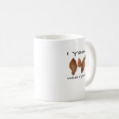 I Yam What I Yam Comical Cute Karma Lighthearted コーヒーマグカップ (正面右)