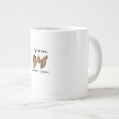 I Yam What I Yam Comical Cute Karma Lighthearted ジャンボコーヒーマグカップ (正面右)