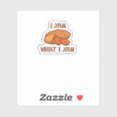 I Yam What I Yam Funny Basic Humor シール (シート)
