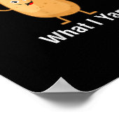 I Yam What I Yam Funny Thanksgiving Potato Pun Shi ポスター (角)