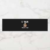 I Yam What I Yam Humorous V-Neck ペットボトルラベル (シングルラベル)