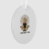 I Yam What I Yam Meme Quote Playful Tone オーナメント (正面)