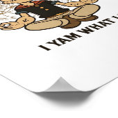 I Yam What I Yam Meme Quote Playful Tone ポスター (角)