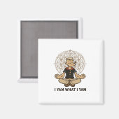 I Yam What I Yam Meme Quote Playful Tone マグネット (正面/裏面)