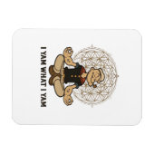 I Yam What I Yam Meme Quote Playful Tone マグネット (横)