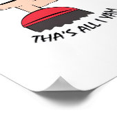 I Yam What I Yam Quote Humor Clean Impression ポスター (角)