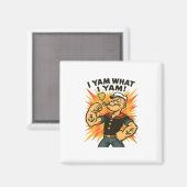I Yam What I Yam Quote Humor Retro Feel マグネット (正面/裏面)