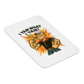 I Yam What I Yam Quote Humor Retro Feel マグネット (右側)