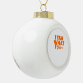 I Yam What I Yam Sweet Potato Thanksgiving Couple セラミックボールオーナメント (左)