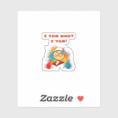 I Yam What I Yam Sweet Potato Thanksgiving Sloth シール (シート)