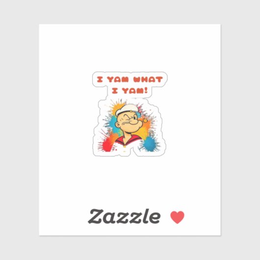 I Yam What I Yam Sweet Potato Thanksgiving Sloth シール (シート)