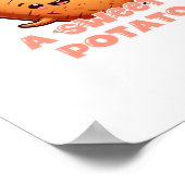 I Yam What I Yam Sweet Potato Warm Cozy Tone ポスター (角)