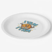 I Yam What I Yam Thanksgiving Cozy Vibe ペーパープレート (アングル)