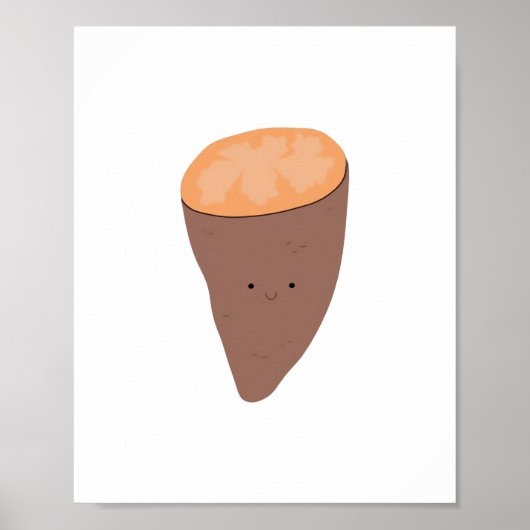 I Yam What I Yam Trendy Quote Vibe ポスター (正面)