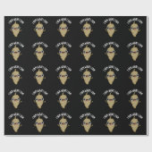 I Yam What I Yam Veggie Punおもしろい Dark BG ラッピングペーパー (フラット)