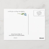 I You Girl 恋しく思in Blue Chairポストカード ポストカード (裏面)