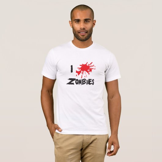I ♥ Zombies Tシャツ (正面フル)