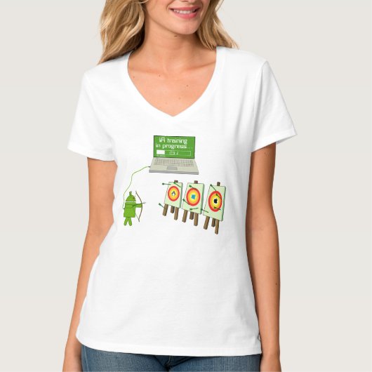 IA computer android linux windows apple Tシャツ (正面)