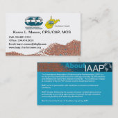 IAAP WVの章の名刺 名刺 (正面/裏面)