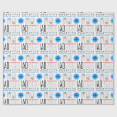 IAD、ワシントンDCはエアパターンで世界を旅行 ラッピングペーパー (フラット)