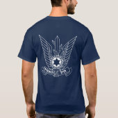 IAFの伝説のイスラエルの空軍倍は味方しました Tシャツ (裏面)