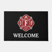 IAFFマルチーズクロス形式 ドアマット (正面)