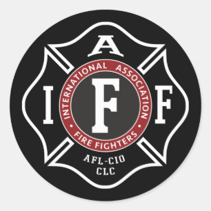 IAFFマルチーズ丸型シール ラウンドシール
