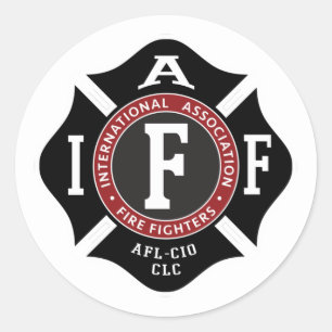 IAFFマルチーズ丸型シール ラウンドシール