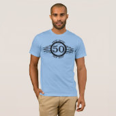IAHH - 50年とカウント中 (黒文字) Tシャツ (正面フル)