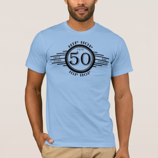 IAHH - 50年とカウント中 (黒文字) Tシャツ (正面)