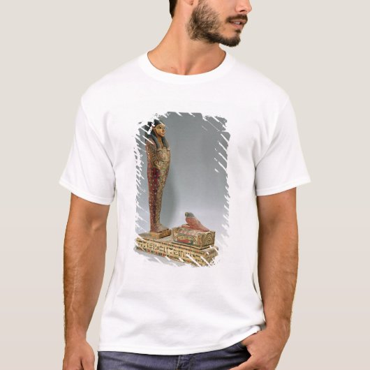 Iahmes (色彩の鮮やかな木)のOsirisの小像 Tシャツ (正面)