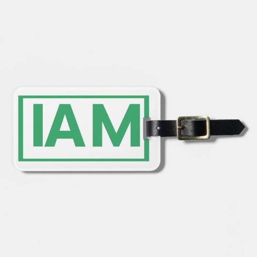 IAMトラベルラベルの荷物クールタグ ラゲッジタグ (正面横)