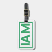 IAMトラベルラベルの荷物クールタグ ラゲッジタグ (正面縦)
