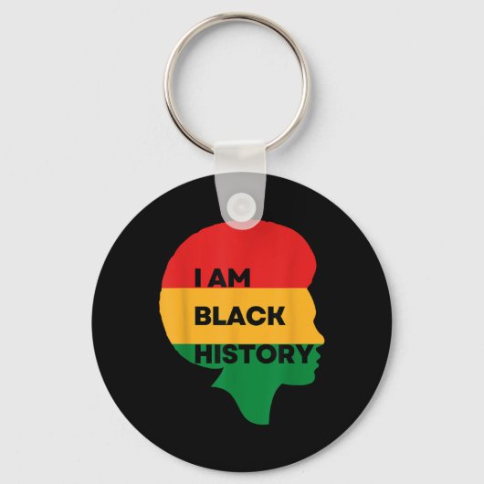 Iam Black History, Black History Month,プライド キーホルダー (正面)